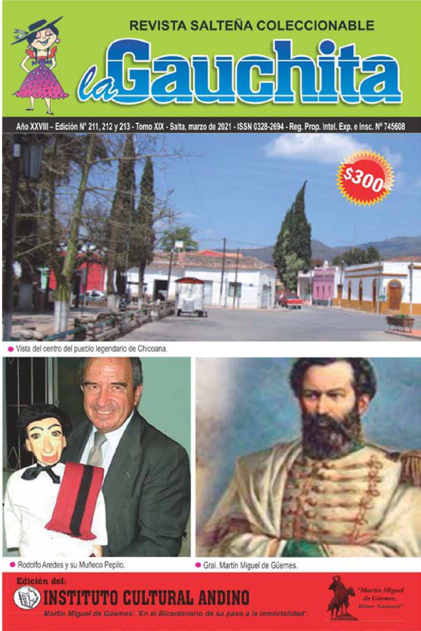 Portada de La Gauchita Nº211-212-213