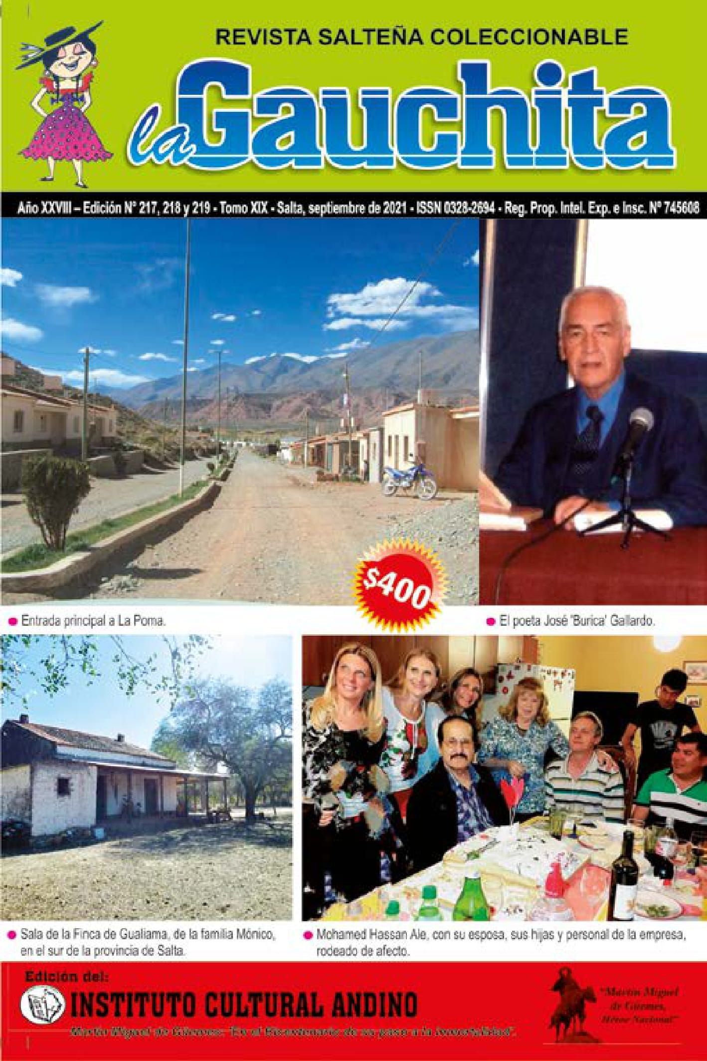 Portada de La Gauchita Nº217-218-219