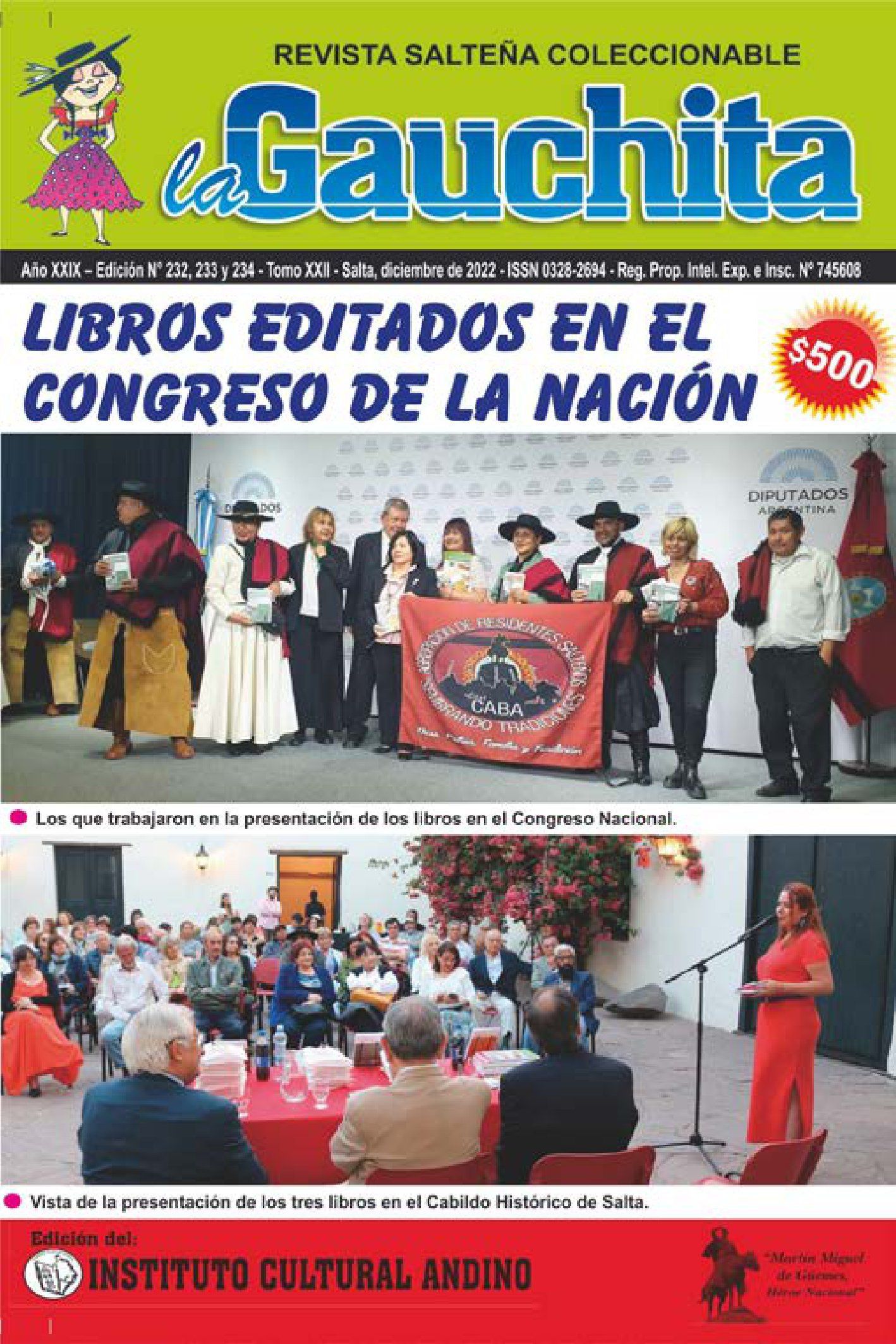 Portada de La Gauchita Nº232-233-234
