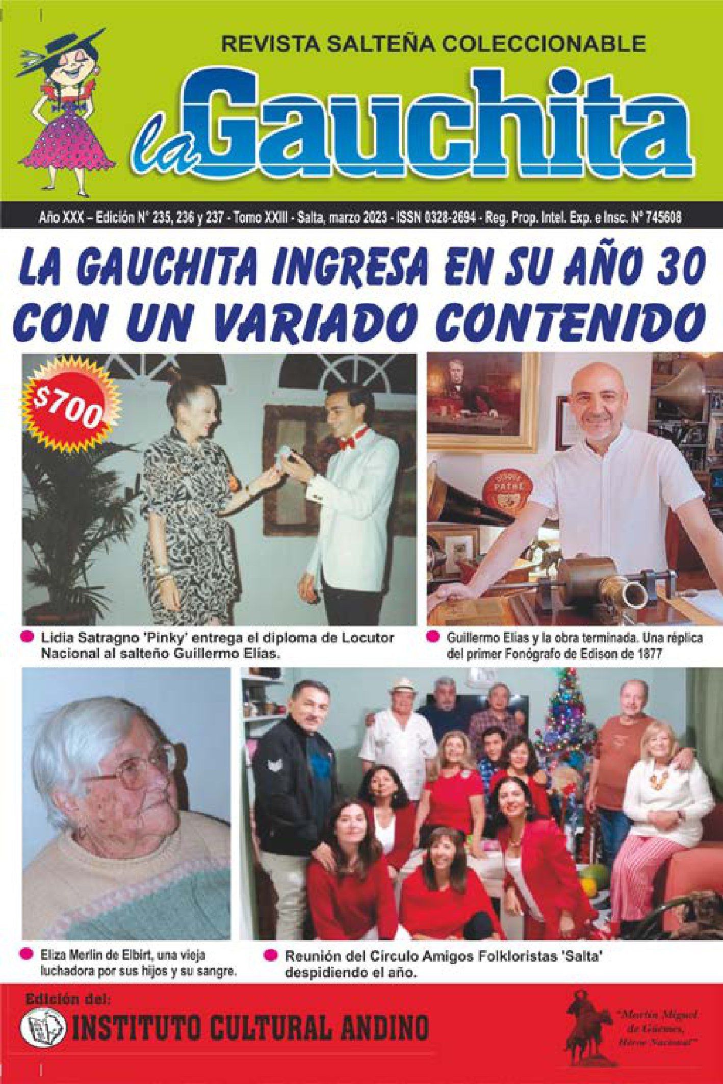 Portada de La Gauchita Nº235-236-237
