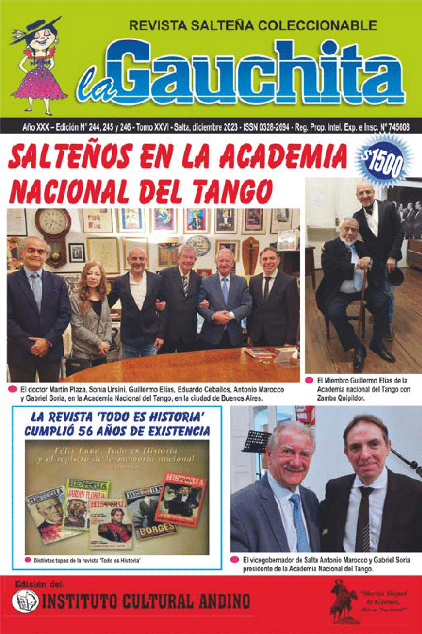 Portada de La Gauchita Nº244-245-246