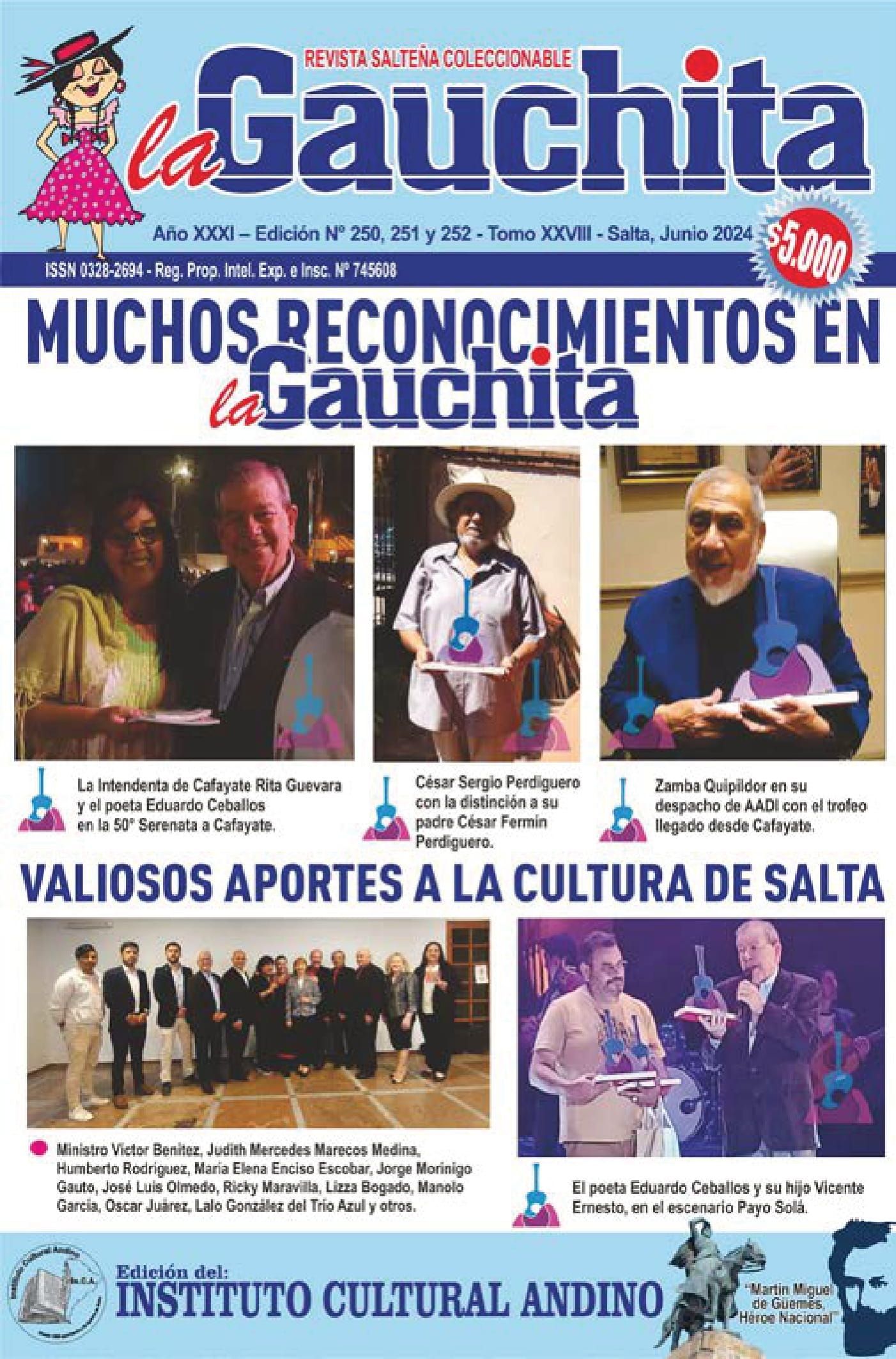 Portada de La Gauchita Nº250-251-252