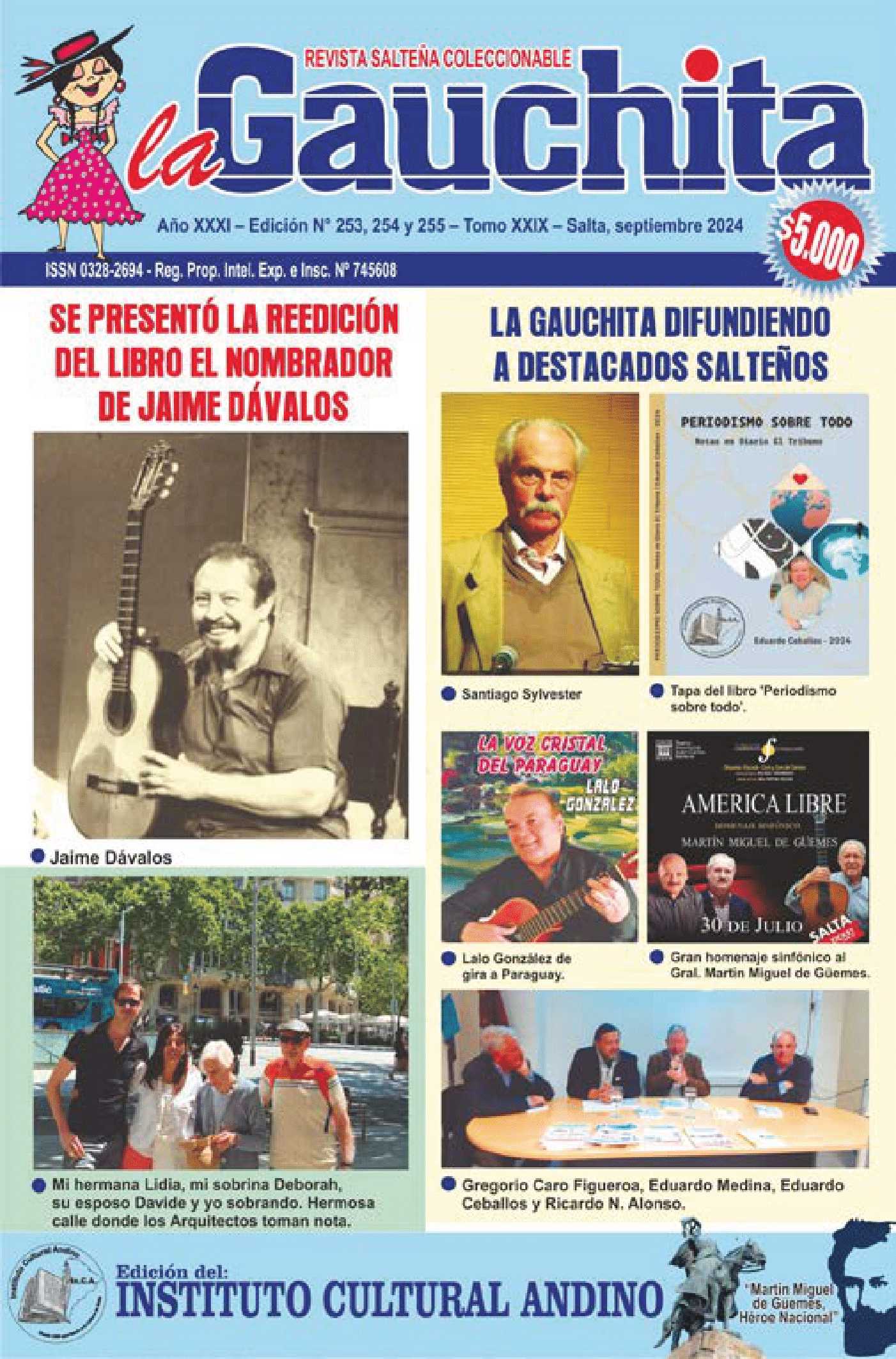 Portada de La Gauchita Nº253-254-255