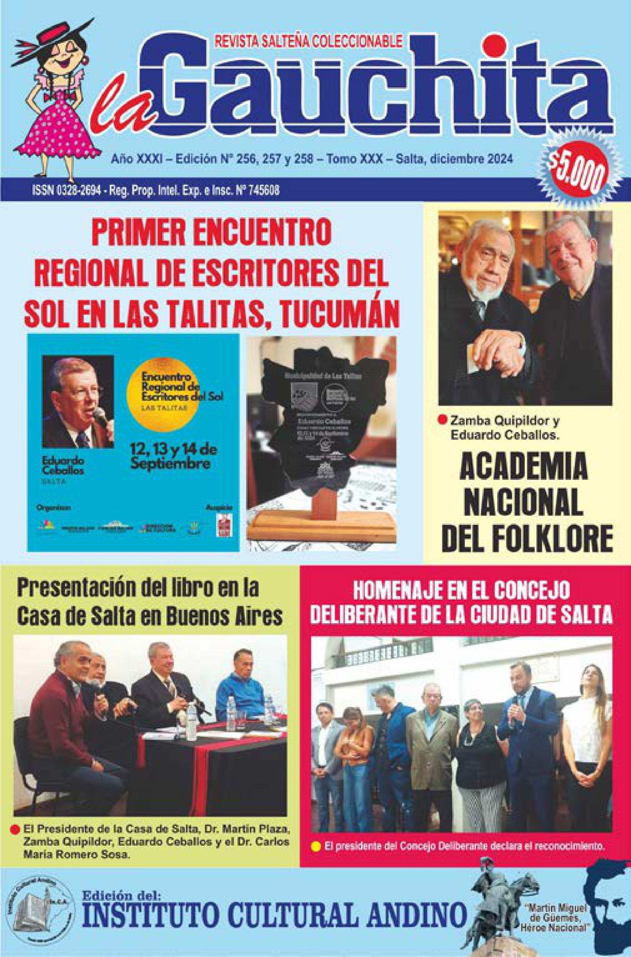 Portada de La Gauchita Nº256-257-258