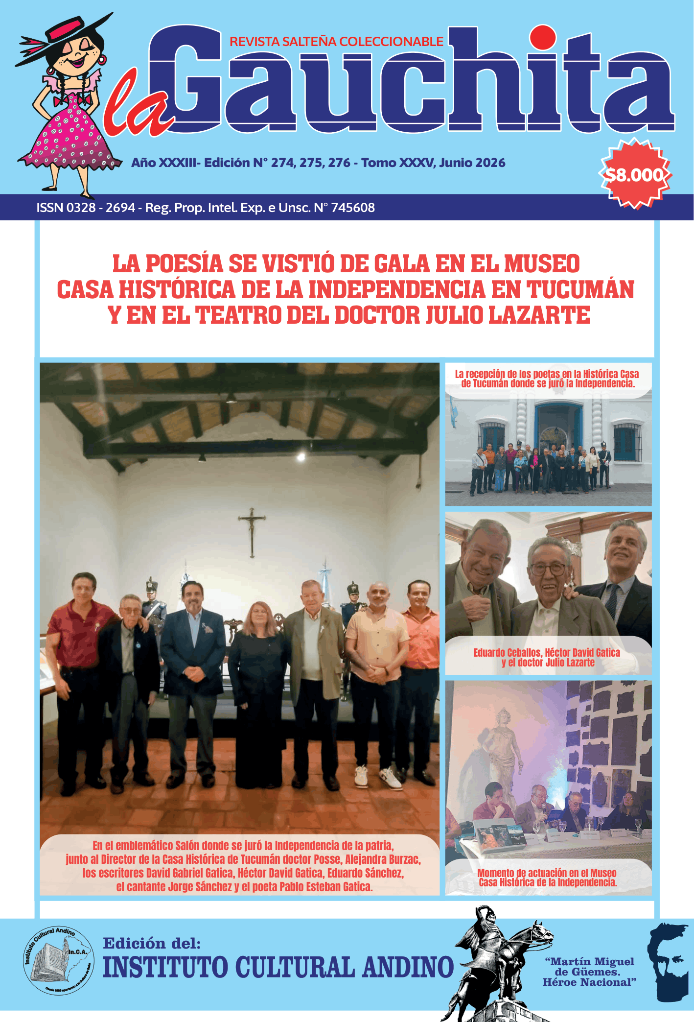 Portada de La Gauchita Nº274-275-276